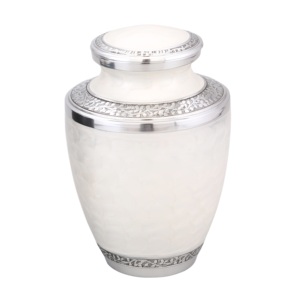 Urnas de cremación para adultos de aluminio de alta calidad con Peltre grabado y suministros funerarios de metal con acabado rosa para cenizas humanas - Product Image 4