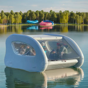 Casa barco inflable con cabina espaciosa, techo parasol retráctil para <span class=keywords><strong>retiro</strong></span> junto al lago - Product Image 3