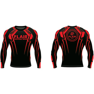 เสื้อรัดกล้ามเนื้อแขนยาว MMA ผ้าสแปนเด็กซ์/โพลีเอสเตอร์ ทนทาน ป้องกันรังสียูวี เป็นมิตรกับสิ่งแวดล้อม ต้านเชื้อแบคทีเรีย แห้งเร็ว - Product Image 2