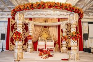 Trending New Indian Wedding Mandap Fabricante de escenario de matrimonio de lujo mejor calificado al por mayor Shaadi Ka Mandap EE. UU. DST Exports - Product Image 5