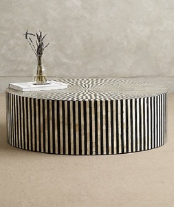 Mesa de centro con incrustaciones de hueso única, sala de estar elegantes para muebles de madera, cocina y uso doméstico, trabajo duro de F S International - Product Image 2