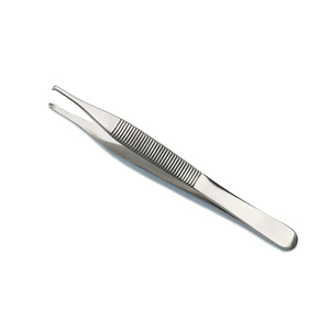 Pinzas de dientes de rata manuales de acero inoxidable alemán de 12 cm para uso quirúrgico, juego de instrumentos CE, pinzas de tejido Adson - Product Image 1