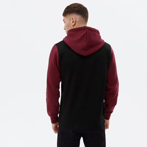 Sweat à capuche surdimensionné pour homme en gros personnalisé, sans poche, bord brut, 100% coton, ourlet brut, écologique, respirant - Product Image 4