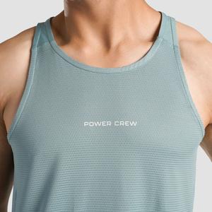 Débardeur Sportif Respirant 100% Coton pour Homme, Col Rond, Logo Avant, Tissu Tricoté Extensible, Design Personnalisé, Service OEM, Été - Product Image 6