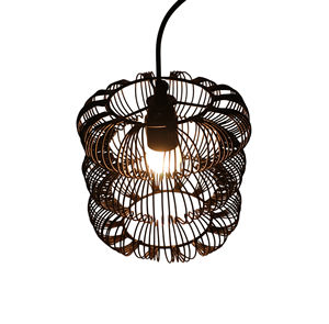 Lámpara de Techo Colgante LED Moderna de Lujo, Araña de Hierro, Altura Ajustable, Regulable, Acabado Negro, Fácil Instalación en el Techo - Product Image 6