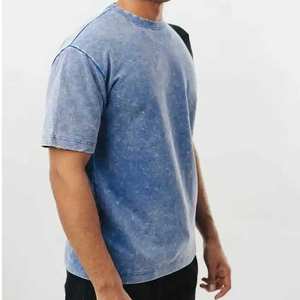 T-shirts pour hommes personnalisés en gros, t-shirts vierges imprimés avec logo, t-shirts de haute qualité en couleur unie - Product Image 6