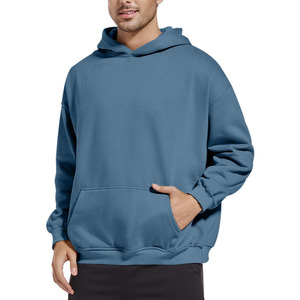 2026 gros sweats à capuche homme sweat à capuche décontracté couleur unie pour homme respirant Logo personnalisé sweat à capuche pour hommes - Product Image 4