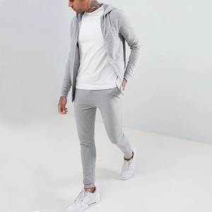 Survêtement d'entraînement en polaire Gym Tech pour hommes personnalisable Survêtement de jogging à capuche deux pièces pour le fitness en hiver Fitness Gym Tech personnalisé - Product Image 2