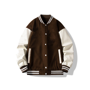 OEM Custom Quality Oversized Yellow <b>Black</b> Color Varsity Jacket Streetwear Embroidery Letterman Jacket for <b>Men</b> - Product Image 4