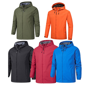 แจ็กเก็ตกันลมสะท้อนแสงทำจากโพลีเอสเตอร์สำหรับผู้ชายเสื้อกันลมกันน้ำย้อนยุคแนววินเทจแจ็คเก็ตกีฬากลางแจ้งขนาดพิเศษสำหรับผู้ชาย - Product Image 6