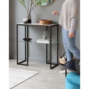 Table console en métal au charme antique rustique parfaite pour ajouter une touche d'élégance vintage aux entrées au meilleur prix - Product Image 5