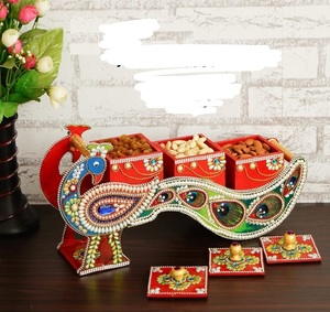 Boîte en bois de conception traditionnelle de beau train pour la boîte d'emballage de cadeau de boîte de fruits secs pour l'article multifonctionnel de noix - Product Image 2