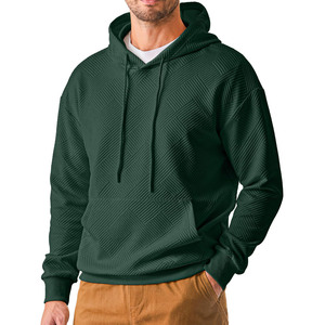 Personalizado de peso pesado 100% algodón pulóver sudadera hombres con capucha cremallera invierno Streetwear sudaderas con capucha transpirable al aire libre hombres sudaderas con capucha - Product Image 2