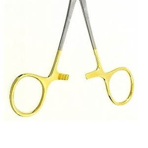 Soporte de aguja de carburo de tungsteno y acero inoxidable de 16cm de alta calidad IMANS con anillo de oro, un instrumento quirúrgico Premium - Product Image 5