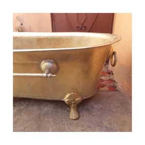 Baignoire autoportante en cuivre vintage de haute qualité qualité d'exportation solide nouveau look avec un prix raisonnable pour le trempage - Product Image 6