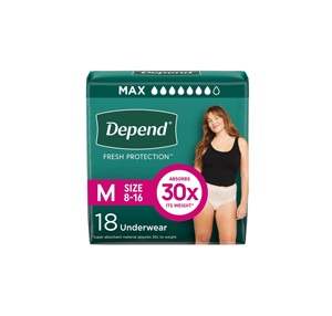 Couches-culottes en coton Depend pour adultes, incontinence et post-partum, avec protection anti-fuites 3D, 18 unités - Product Image 5
