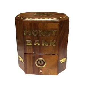 Handcrafted wooden money bank piggy bank <strong>savings</strong> <strong>box</strong> eco friendly natural wood coin bank gift for all ages - Product Image 3