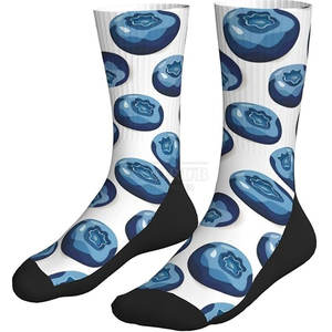 Calcetines estampados cómodos con punto transpirable y diseños llamativos Calcetines estampados de moda con gráficos vibrantes - Product Image 4