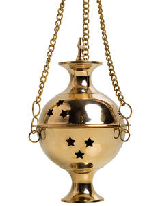 Brûleur d'encens plaqué or, dernier design, brûleur d'encens portable, brûleur de bakhoor décoratif fait à la main pour la maison, l'hôtel - Product Image 6