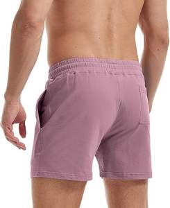 High Street Hommes Slim Fitted Gym Workout Shorts 100% Coton Confortable Casual Summer Wear avec Simple Plain Style Haute Qualité - Product Image 2