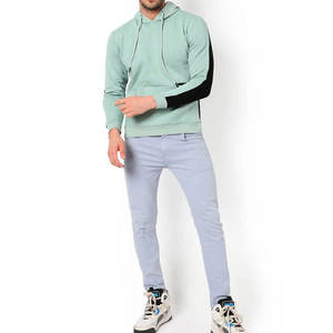 Sudaderas con capucha de gran tamaño sin cuerda Unisex personalizado hombres sudaderas con capucha sin bolsillos algodón peso pesado Sudadera con capucha hombres - Product Image 5