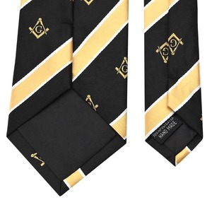 Cravates religieuses maçonniques en polyester microfibre à rayures personnalisées (Paypal vérifié) par les meilleurs produits d'action - Product Image 3