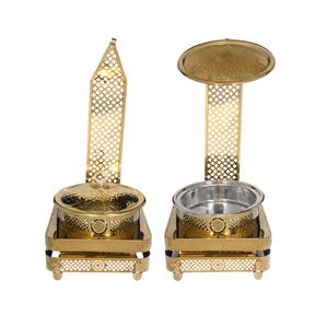 Modern Gold PVD Chafing Dish Set Premium Stainless Steel Food Warmer for <strong>5</strong>-<strong>Star</strong> <strong>Hotel</strong> Buffet, Wedding &amp; High End Catering. - Product Image 1