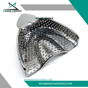 Plateau d'impression dentaire manuel en acier inoxydable de haute qualité grand design ergonomique confortable certifié MOL pour les patients - Product Image 5