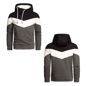 Pull à capuche en tricot personnalisé doublé anti-rides de haute qualité pour l'hiver avec strass pour hommes - Product Image 6