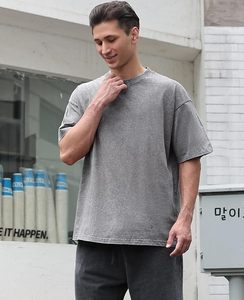 เสื้อยืดล้าง boxy ขนาดใหญ่ - Product Image 1