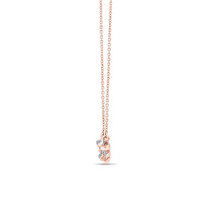 Arinya Linea Rose <b>Gold</b> Plated Zircon and Pearl <b>Number</b> Letter Pendant Necklace for Wedding - Product Image 5