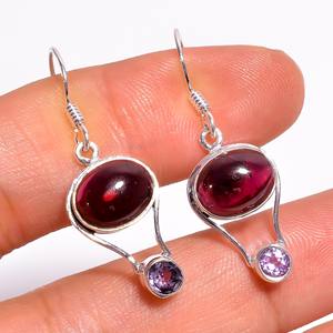 925 <b>Sterling</b> <b>Silver</b> Fine <b>Dangle</b> Drop <b>Earrings</b> High Quality Classic Design with Mixed Gemstone Wholesale Jewelry - Product Image 3
