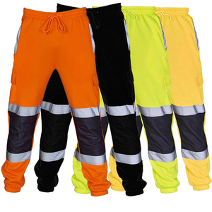 Pantalons de travail industriels robustes sur mesure pour hommes, multi-poches, sécurité, construction, vêtements de travail personnalisés, polyester réfléchissant - Product Image 1