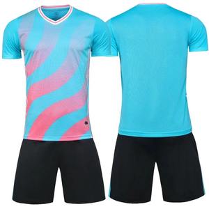 เสื้อเจอร์ซีย์ฟุตบอล2024ใหม่ชุดเสื้อวอร์มสำหรับเด็กชุดเสื้อฟุตบอลของเด็กผู้ชายชุดกีฬาแบบไม่มีลาย - Product Image 2