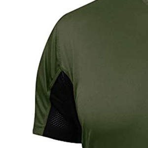 T-shirt technique à col en O pour hommes respirant New Fashion Hot Deal Top Sale Item - Product Image 6