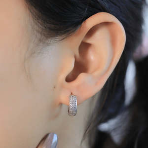 Pendientes de Aro y Colgantes Zarkan Trendy, Triple Línea, Plata Pura Sólida con Baño de Oro, con Perlas/Diamantes de Aleación, Ideales para Fiestas y Regalos - Product Image 2