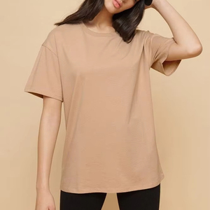 Plus Size Women's Summer Cotton Knitted <b>Tshirt</b> Loose Breathable Eco-friendly Soft Fabric Custom logo Relaxed O Neck Fit Casual - Product Image 1