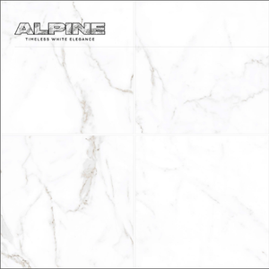 Digital Glossy Surface ALPINE Elegance Wall and Floor Model-STATUARIO PEARL Marble Tiles 600x600mm Application by Novac Ceramic - Product Image 5
