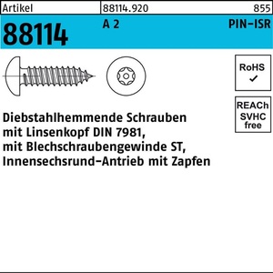 Tornillos Antirrobo R 88114 Liko ISR Pin 4.2 X 32 a, Paquete de 100 Piezas - Product Image 1