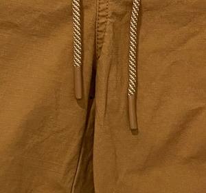 Shorts de sport décontractés pour hommes en sergé, couleur unie, délavé, taille mi-haute, élastique, respirant, fonctionnel, avec cordon de serrage, anti-plis - Product Image 5