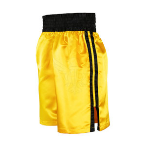 Shorts de boxe en satin 100 % polyester de haute qualité, légers, à séchage rapide, avec coutures renforcées et taille élastique, conçus pour un usage quotidien - Product Image 3