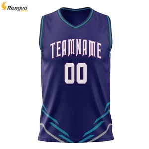 OEM Uniformes de basket-ball imprimés avec logo personnalisé Maillots vierges respirants de sublimation Vêtements de basket-ball de grande taille à vendre - Product Image 1