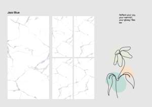 Azulejo vitrificado Premium Statuario de 600x1200mm, acabado de mármol blanco para interiores, estilo de diseño europeo para aplicación en paredes de pisos - Product Image 3