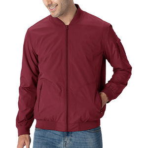 Blouson aviateur en cuir/laine de style italien pour homme, respirant, coupe-vent, streetwear avec boutons en corne et doublure en laine - Product Image 1
