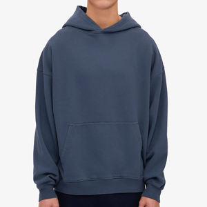 เสื้อฮู้ดสวมหัวโอเวอร์ไซส์สำหรับผู้ชายเสื้อผ้าแนวสตรีทผ้าคอตตอนแห้งเร็วสำหรับ100% ผ้านุ่มปักโลโก้ได้ตามต้องการ - Product Image 1