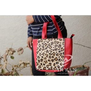 กระเป๋าโท้ทขนเฟอร์แฮนด์เมด,กระเป๋าหนังลำลองกระเป๋าถือกระเป๋าออกงานกระเป๋าสะพายไหล่ - Product Image 1