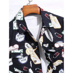 Custom Made Men's <b>Long</b> Stretch <b>Denim</b> <b>Jacket</b> Cotton Winter Plain <b>Denim</b> <b>Jacket</b> for Men Plus Size <b>Jacket</b> For Men - Product Image 3