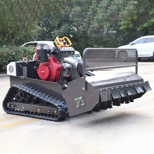 <b>Robotic</b> Self-Propelled Cordless 4-Stroke Gas-Electric Hybrid Four-Wheel-Drive Lawn Mowers with <b>Remote</b> <b>Control</b> for Houses Gardens - Product Image 5