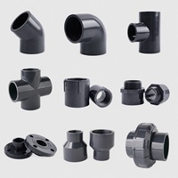 Raccord d'angle en PVC à 3 voies, haute pression, résistant à la corrosion, pour drainage fluide, pour la construction et l'agriculture