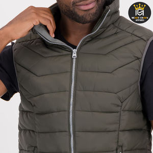 Puffer <b>Vest</b> For Men Premium Quilted Outerwear Custom Logo Printing Service Latest Style Stand Collar Puffer Down <b>Vest</b> <b>Vest</b> - Product Image 6